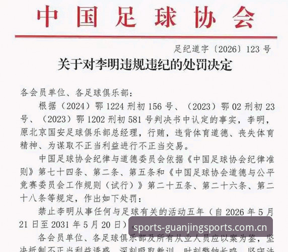 中国足协第三批禁足名单发布：行业整顿vs历史教训，冠竞体育官网带你看清真相